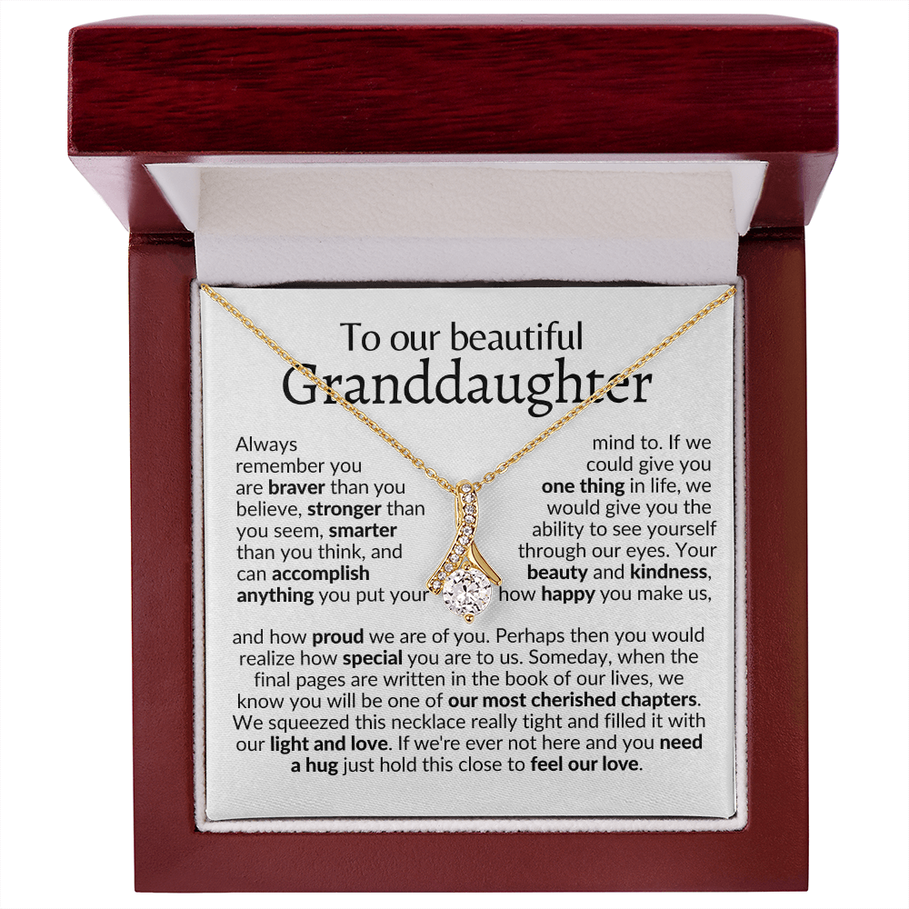 To our beautiful granddaughter | gift from grandma and grandpa