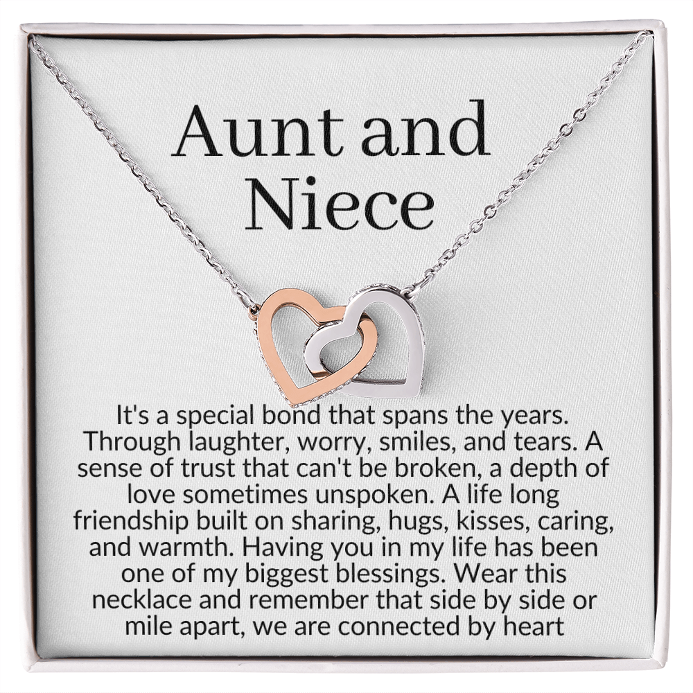 Aunt and Niece Necklace, Niece Or Aunt Gift