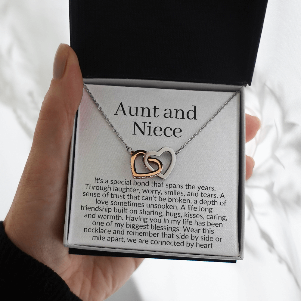 Aunt and Niece Necklace, Niece Or Aunt Gift