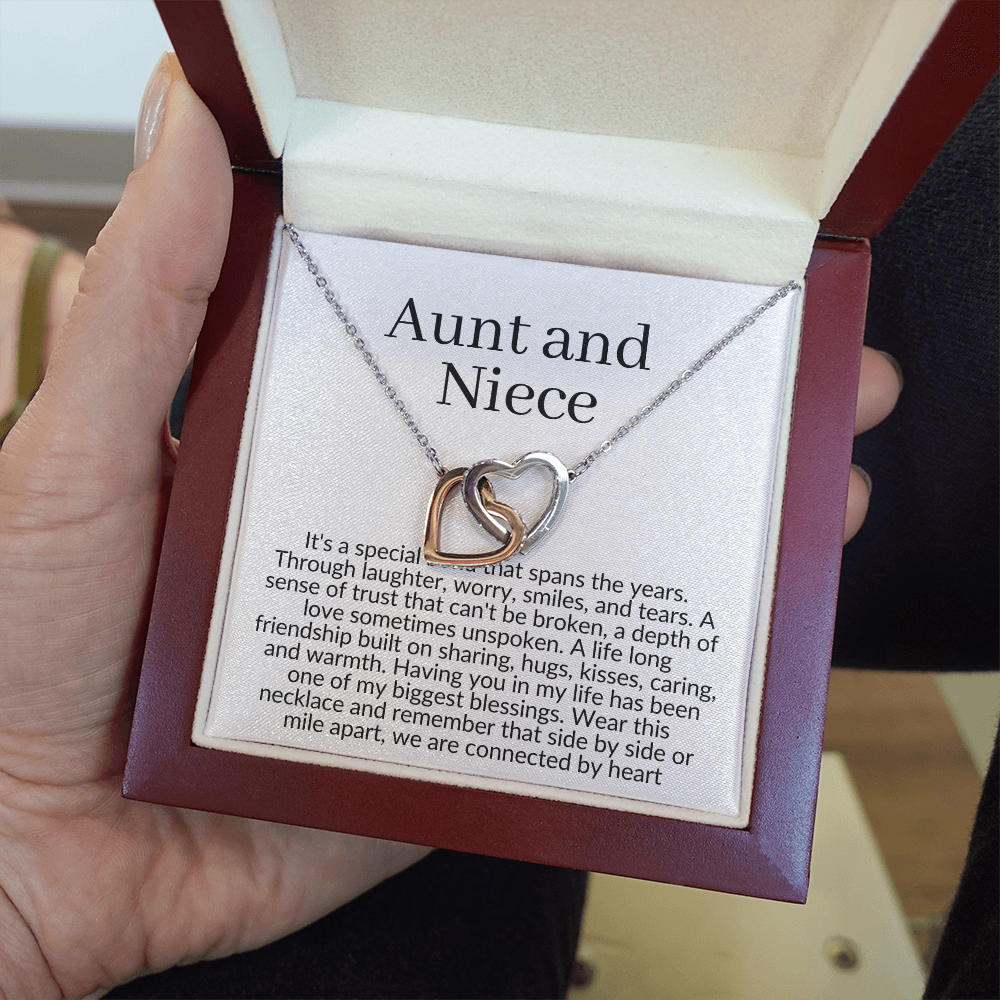 Aunt and Niece Necklace, Niece Or Aunt Gift