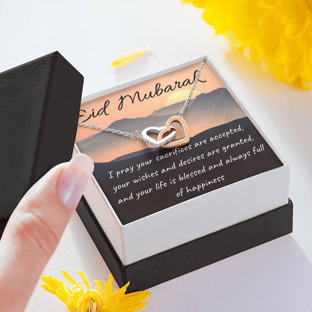 Blessed and Happy | Necklace gift for Eid with Message Card