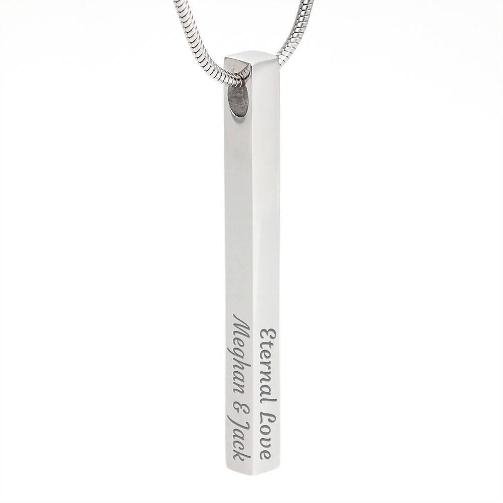 All stages of life | Bar necklace for best friend with Letter & Personalize with Name, Date, and Message