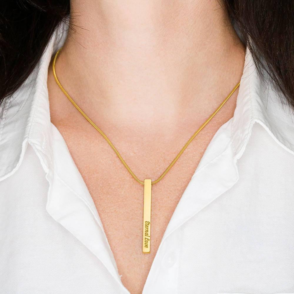All stages of life | Bar necklace for best friend with Letter & Personalize with Name, Date, and Message