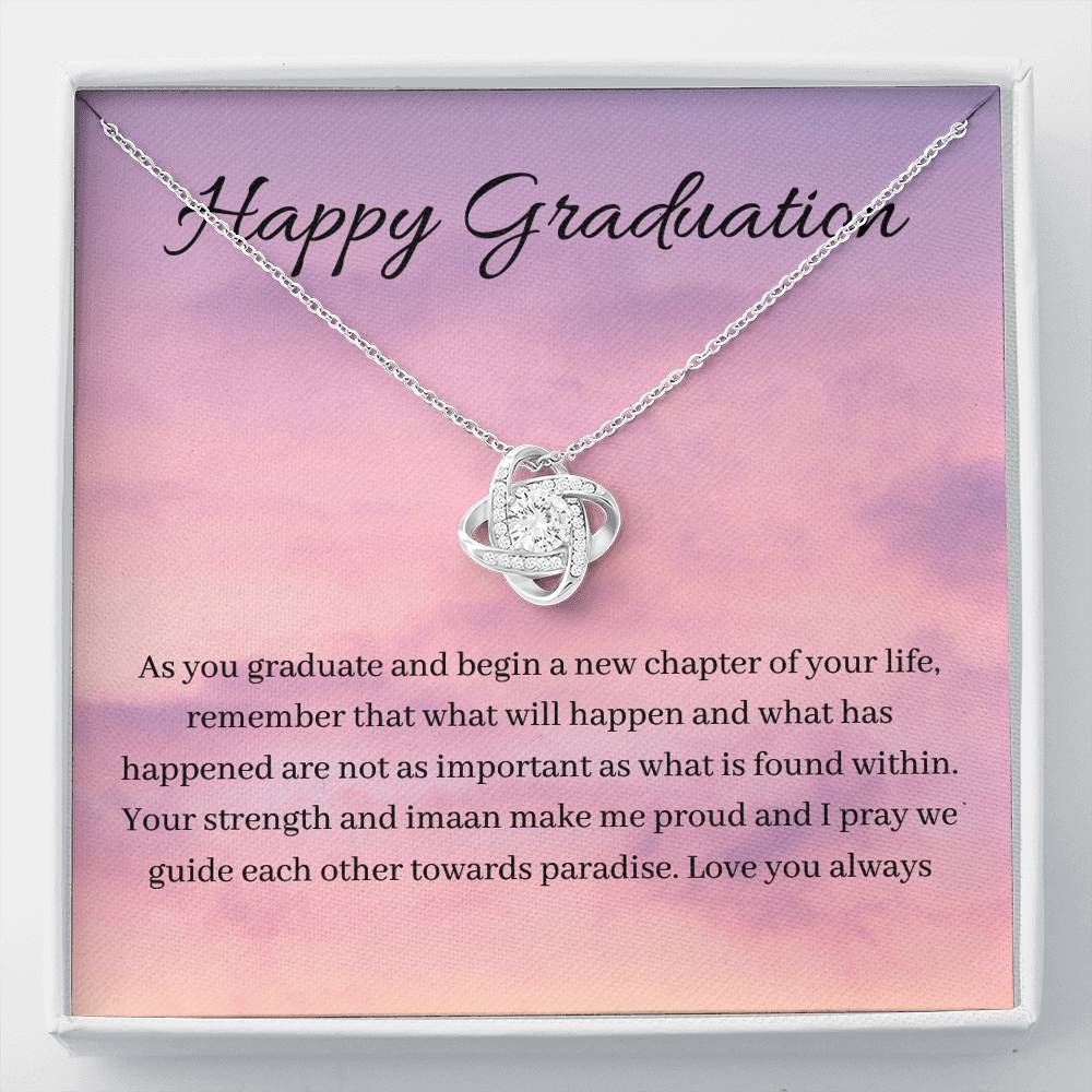 Found Within | Quwa Knot necklace as graduating gift with letter cards