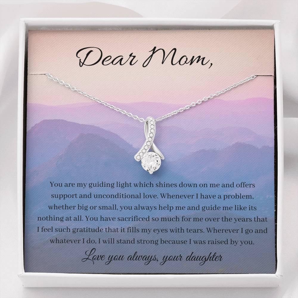Shining and Guiding Light | necklace gift for mom with beautiful message