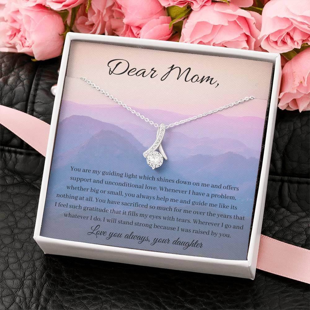 Shining and Guiding Light | necklace gift for mom with beautiful message