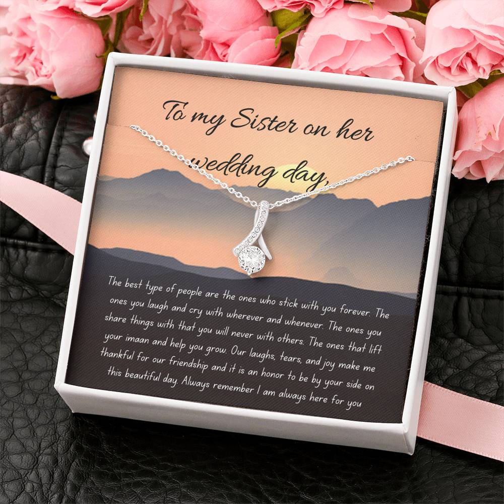 Forever Friend | Noor Necklace as a wedding gift with letter card