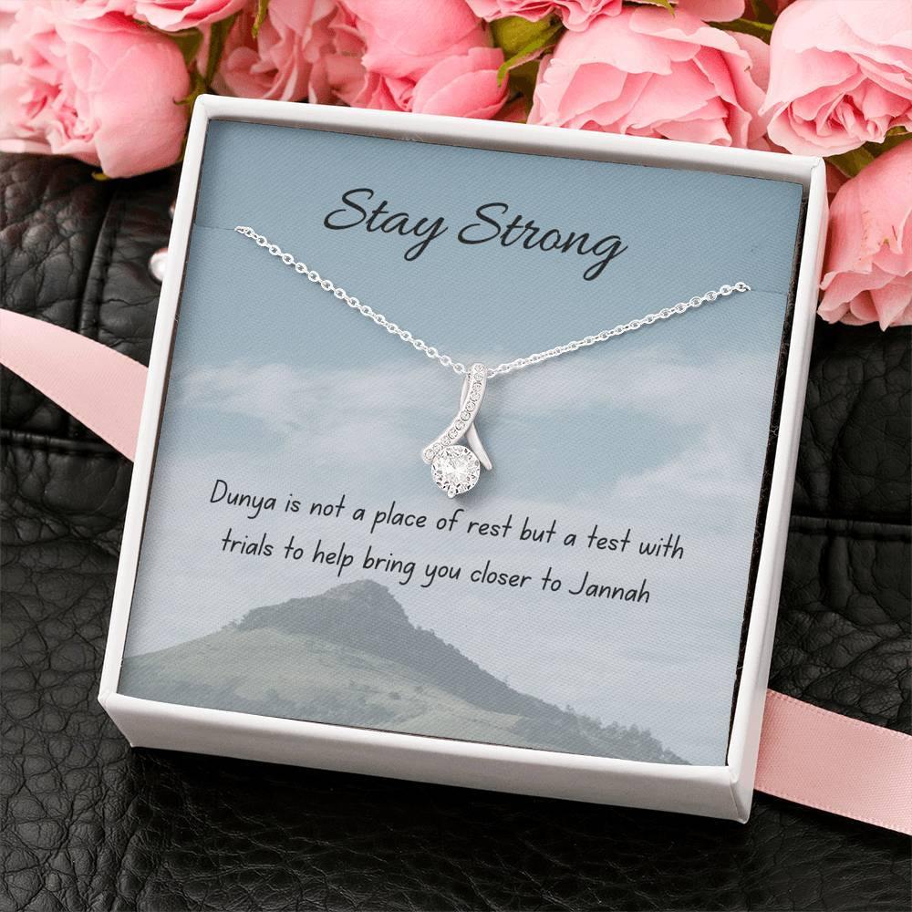 A Test | Noor necklace for loved one with message