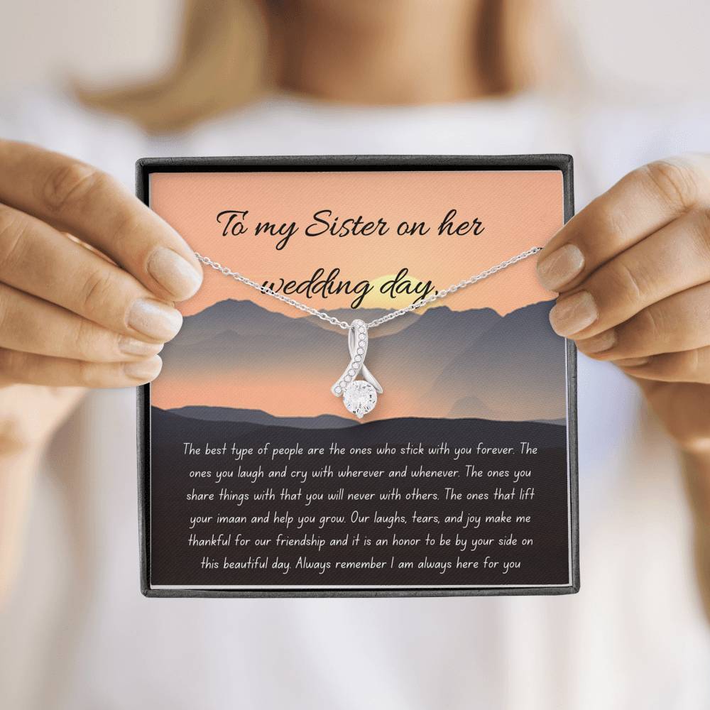 Forever Friend | Noor Necklace as a wedding gift with letter card