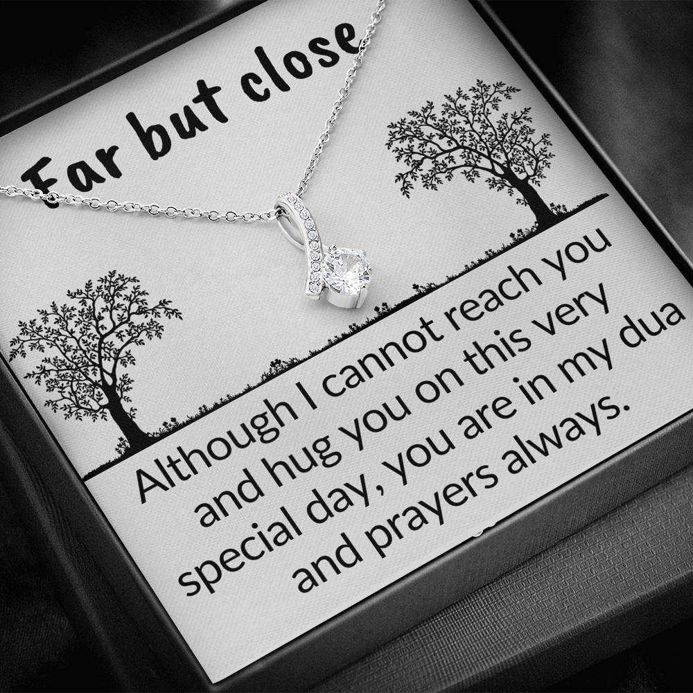 Far but in my prayers | necklace gift for muslim women
