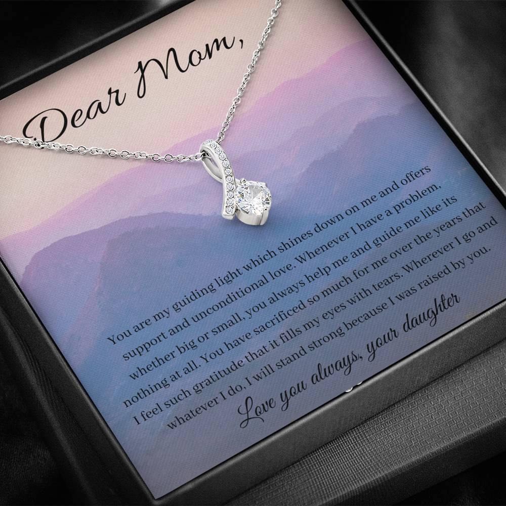 Shining and Guiding Light | necklace gift for mom with beautiful message