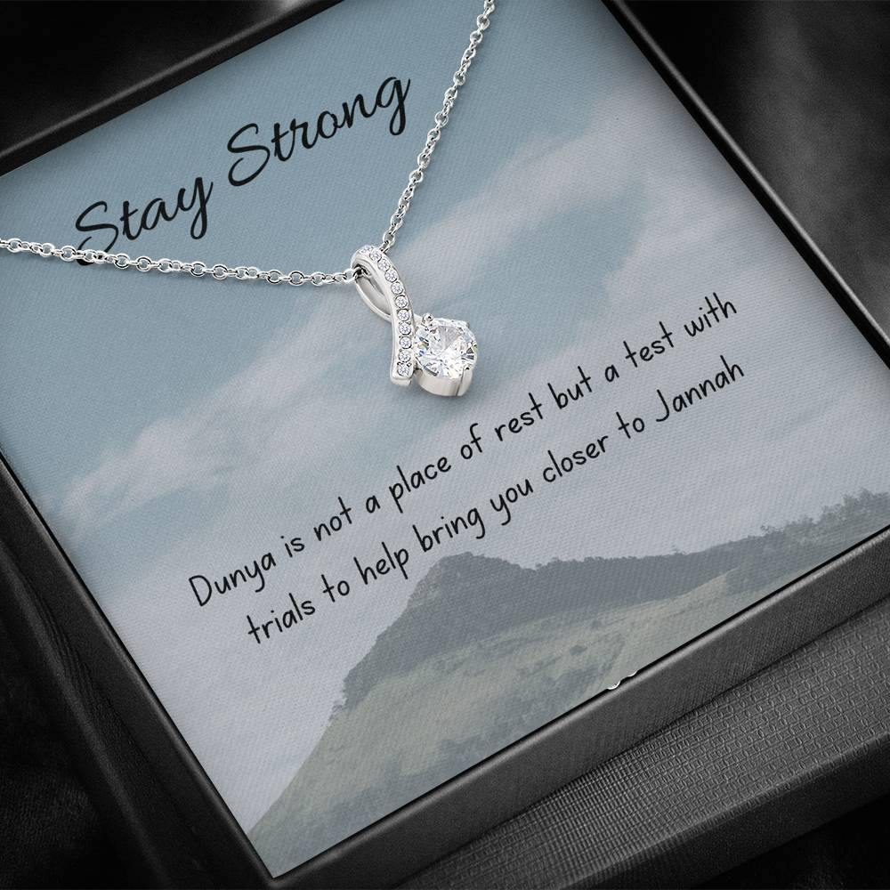 A Test | Noor necklace for loved one with message