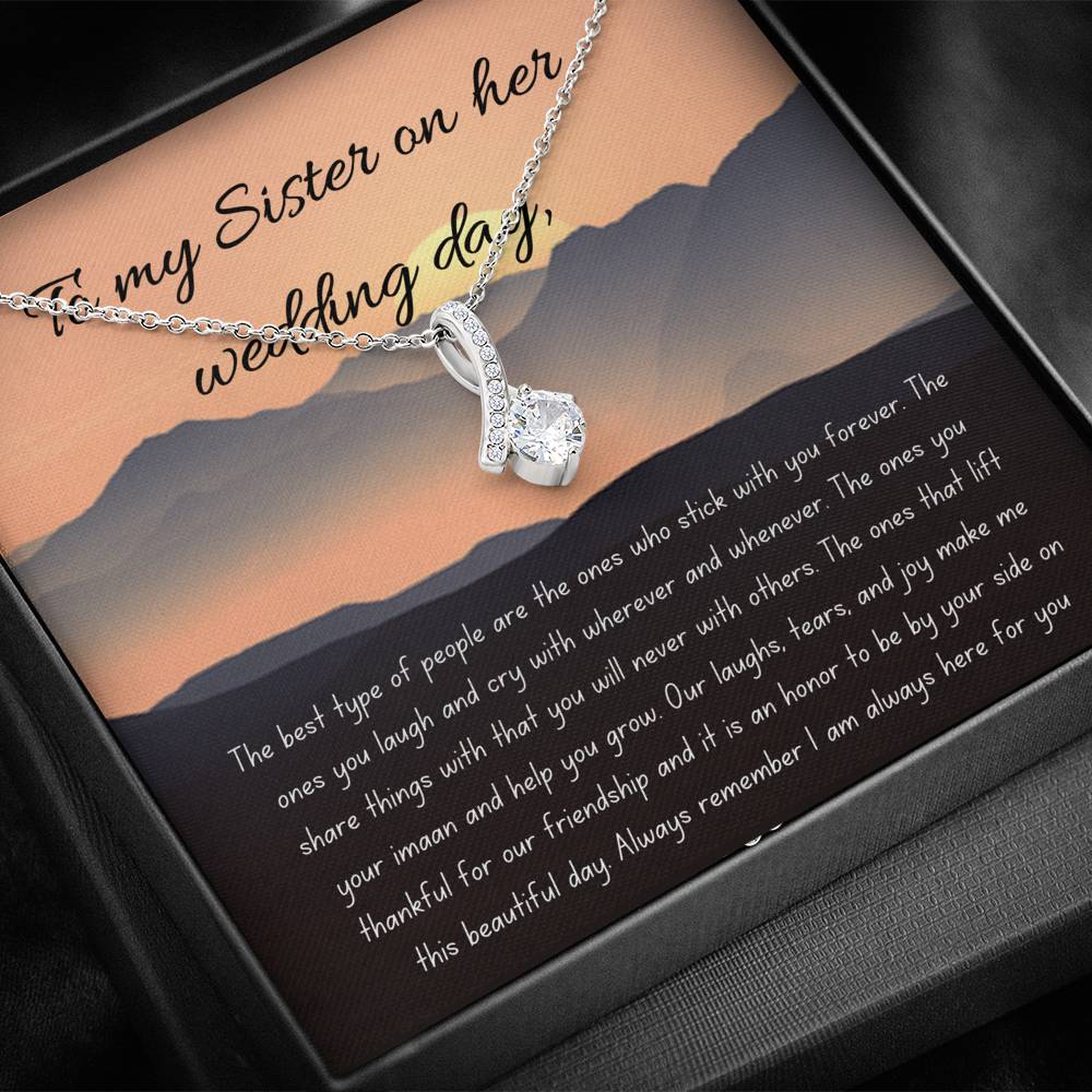 Forever Friend | Noor Necklace as a wedding gift with letter card
