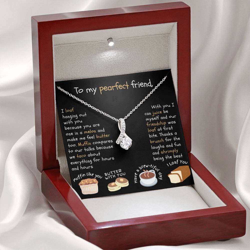Shrimply the Best | Necklace gift for food loving friend