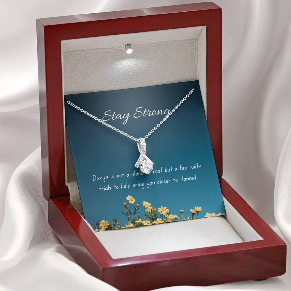 A Test | Noor necklace for loved one with message