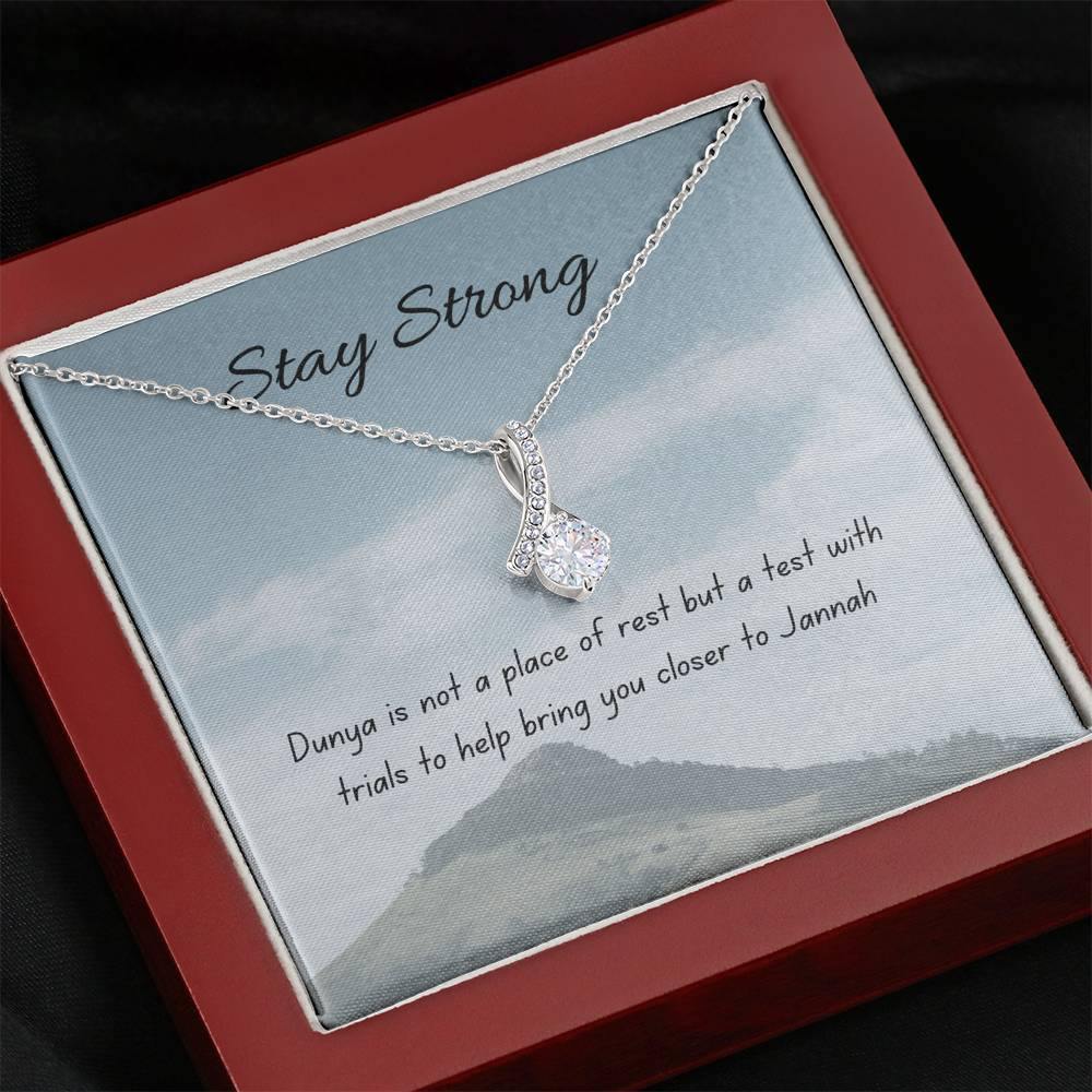 A Test | Noor necklace for loved one with message