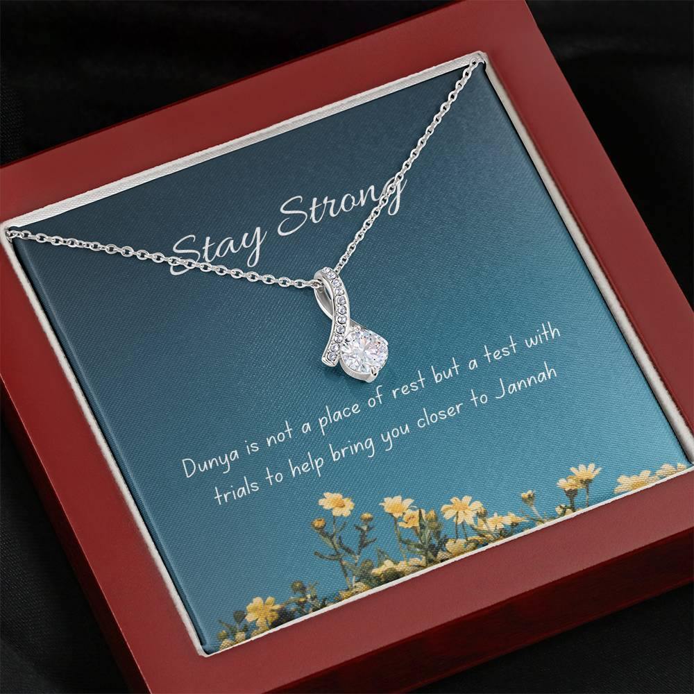 A Test | Noor necklace for loved one with message
