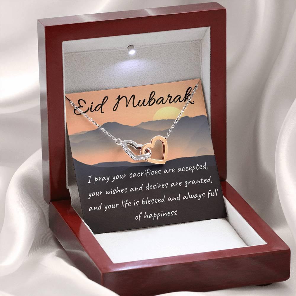 Blessed and Happy | Necklace gift for Eid with Message Card