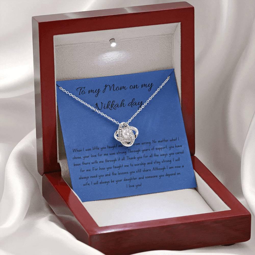 Always your Daughter | Quwa Necklace for Mom on Nikkah day with letter