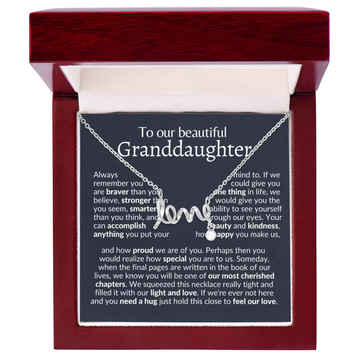 To our granddaughter necklace | gift from grandparents