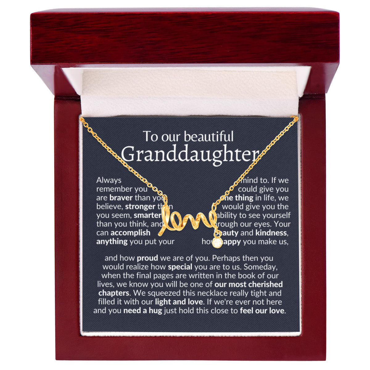 To our granddaughter necklace | gift from grandparents