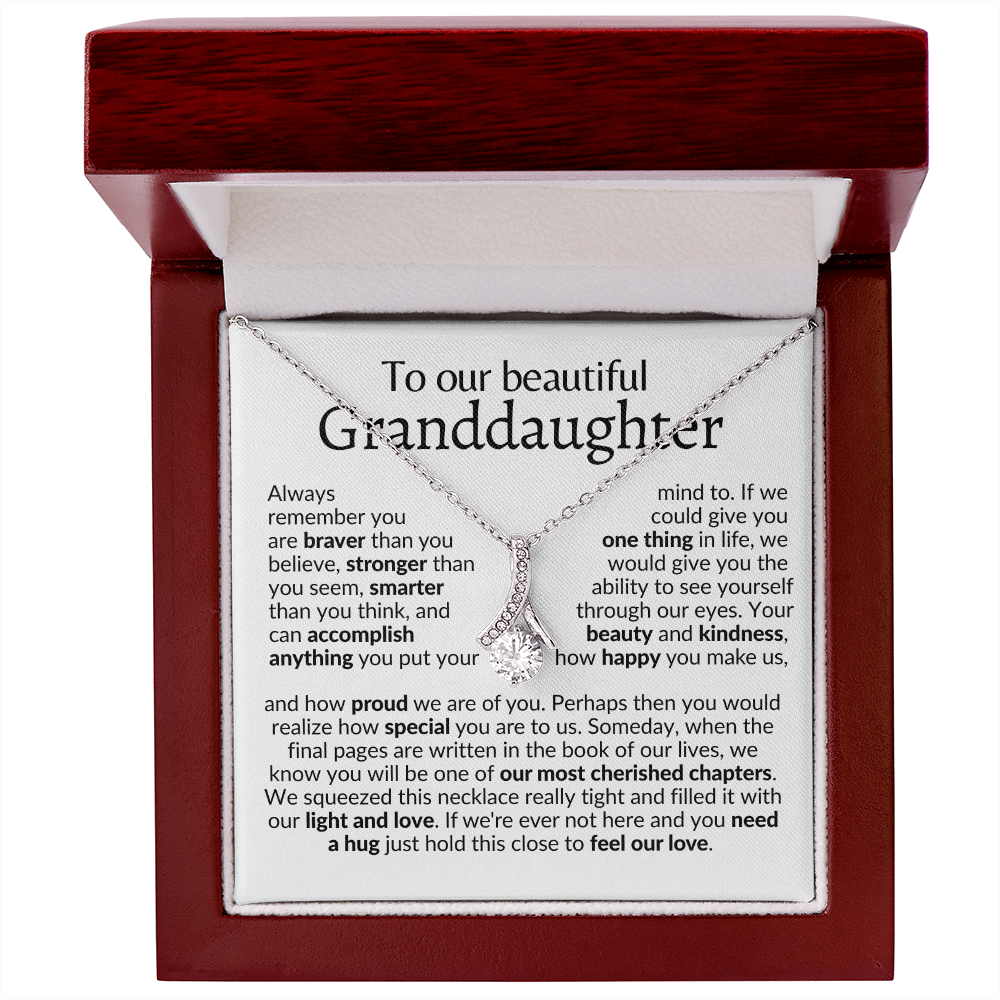 To our beautiful granddaughter | gift from grandma and grandpa