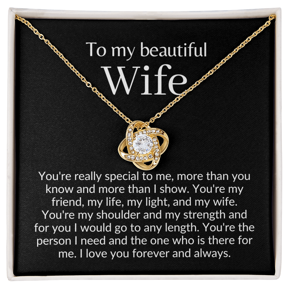Beautiful wife necklace, Poem for wife, i love you gifts, To my wife necklace, romantic gifts for wife, soulmate necklace for wife