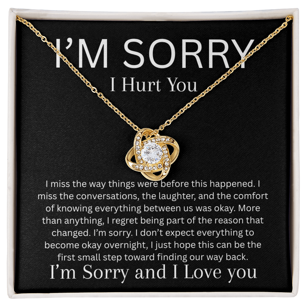 Apology Necklace | I Miss You & I'm Sorry