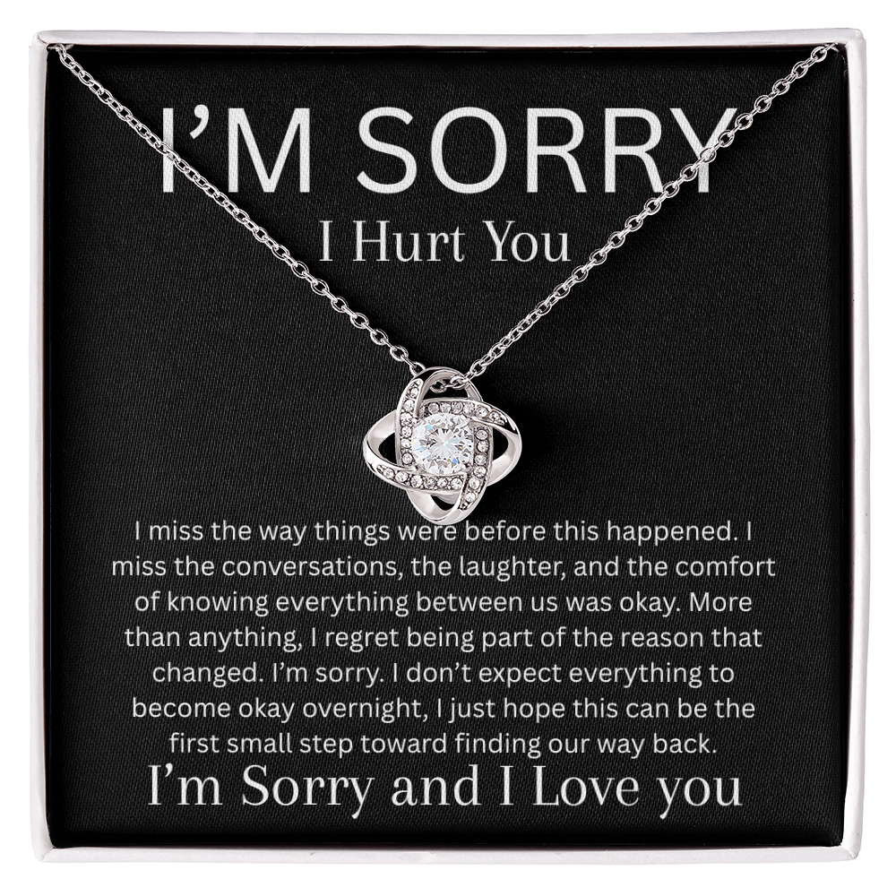Apology Necklace | I Miss You & I'm Sorry