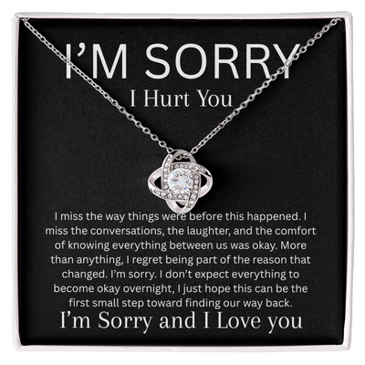 Apology Necklace | I Miss You & I'm Sorry
