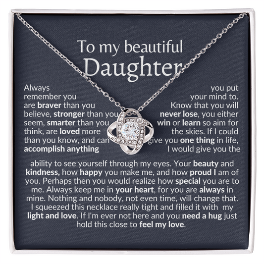 Daughter gift | necklace from mom dad