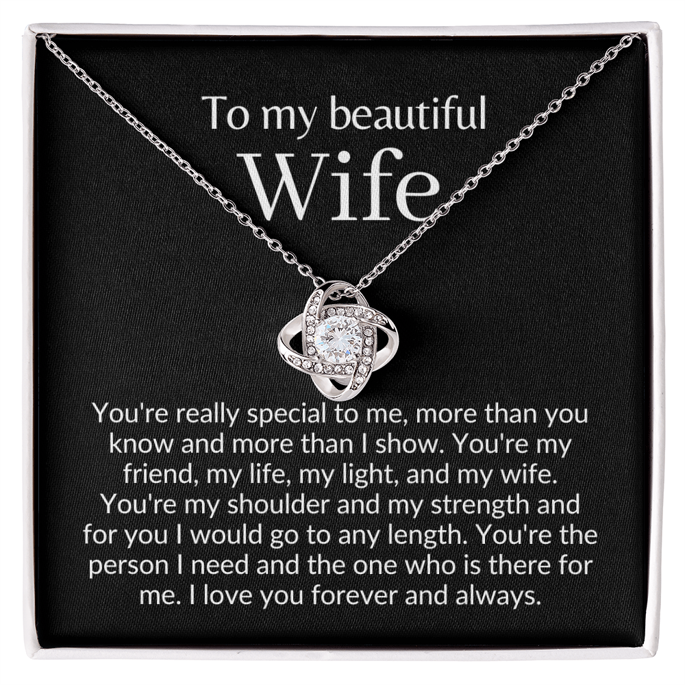 Beautiful wife necklace, Poem for wife, i love you gifts, To my wife necklace, romantic gifts for wife, soulmate necklace for wife