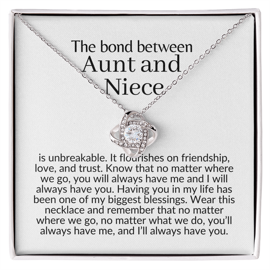 Aunt and Niece Necklace | Niece Or Aunt Gift
