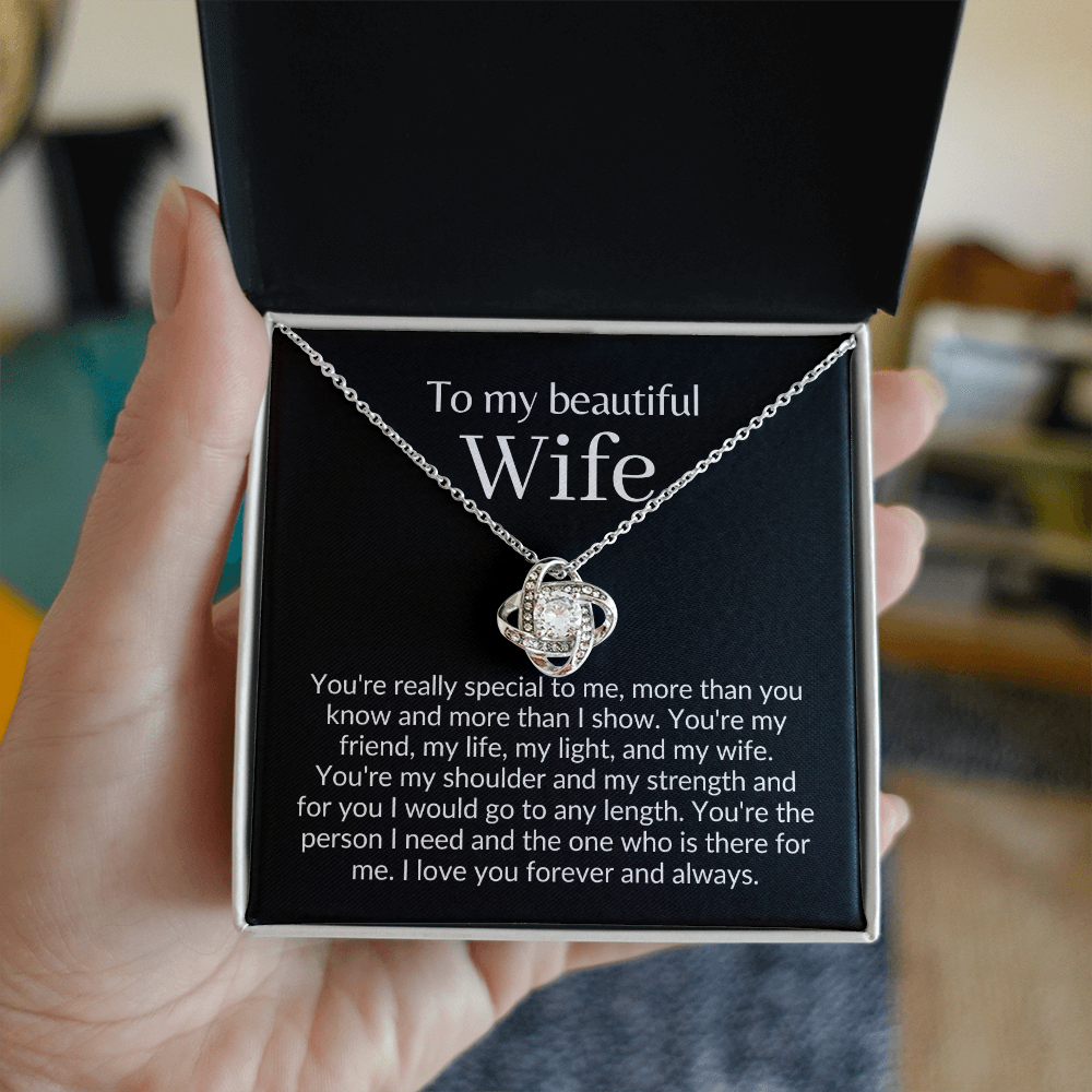 Beautiful wife necklace, Poem for wife, i love you gifts, To my wife necklace, romantic gifts for wife, soulmate necklace for wife