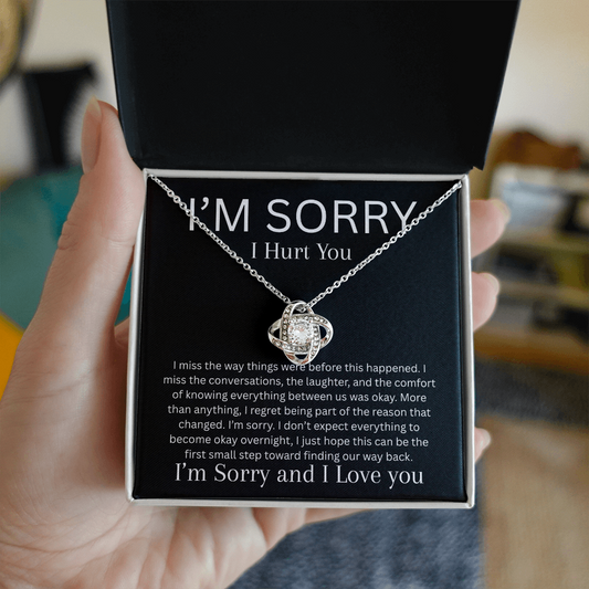 Apology Necklace | I Miss You & I'm Sorry