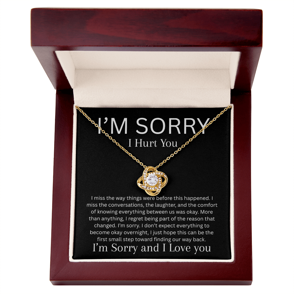 Apology Necklace | I Miss You & I'm Sorry