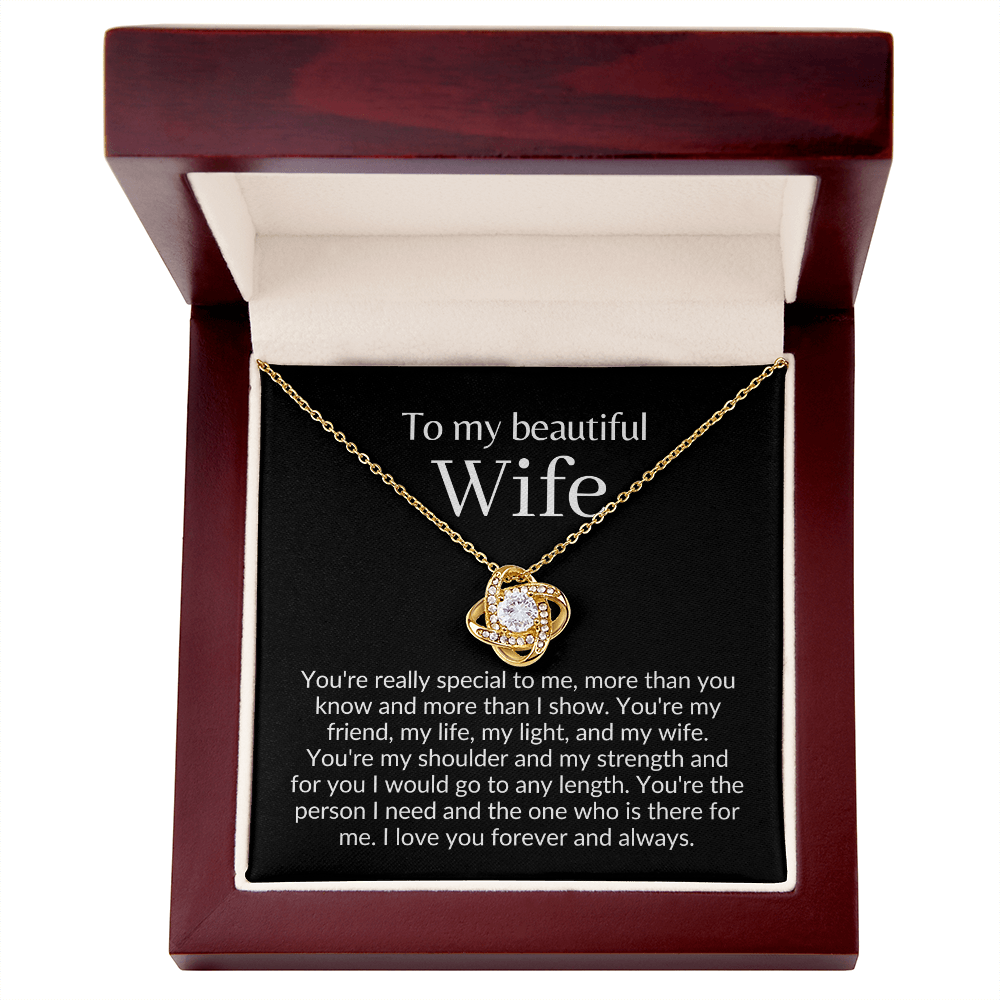 Beautiful wife necklace, Poem for wife, i love you gifts, To my wife necklace, romantic gifts for wife, soulmate necklace for wife