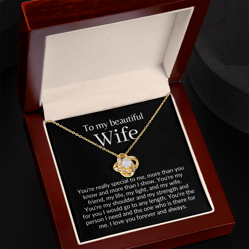 Beautiful wife necklace, Poem for wife, i love you gifts, To my wife necklace, romantic gifts for wife, soulmate necklace for wife