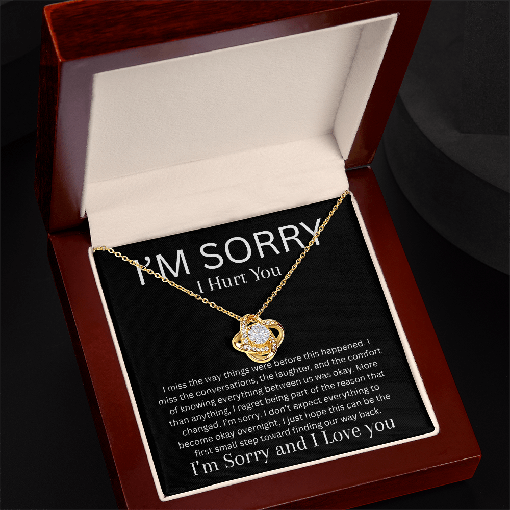 Apology Necklace | I Miss You & I'm Sorry