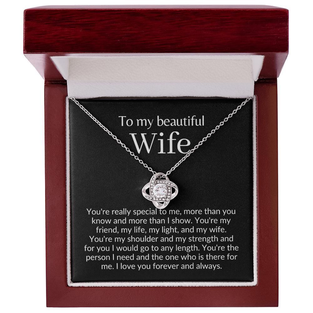 Beautiful wife necklace, Poem for wife, i love you gifts, To my wife necklace, romantic gifts for wife, soulmate necklace for wife