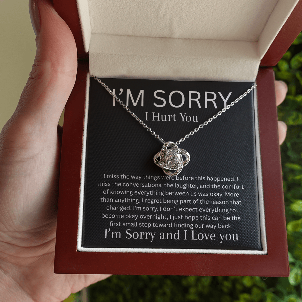 Apology Necklace | I Miss You & I'm Sorry