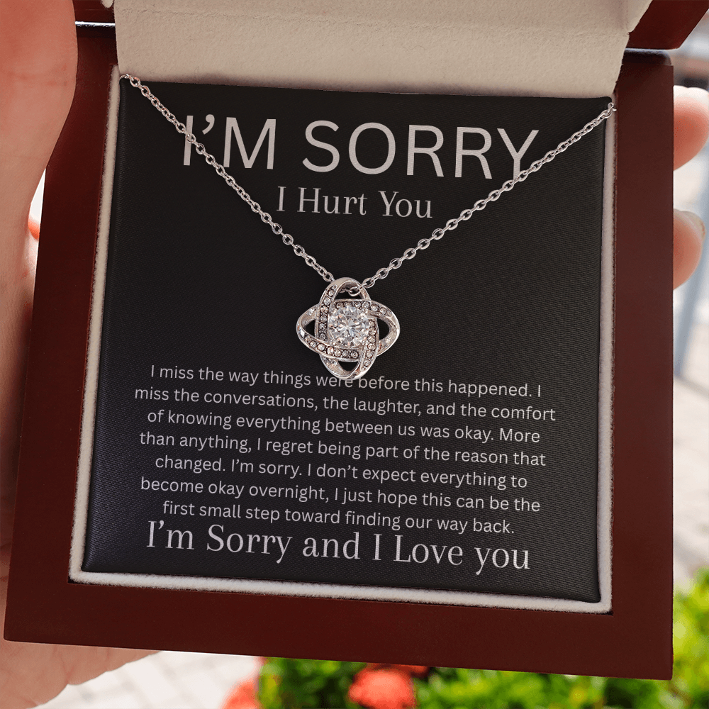 Apology Necklace | I Miss You & I'm Sorry