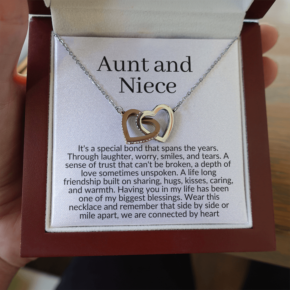 Aunt and Niece Necklace, Niece Or Aunt Gift