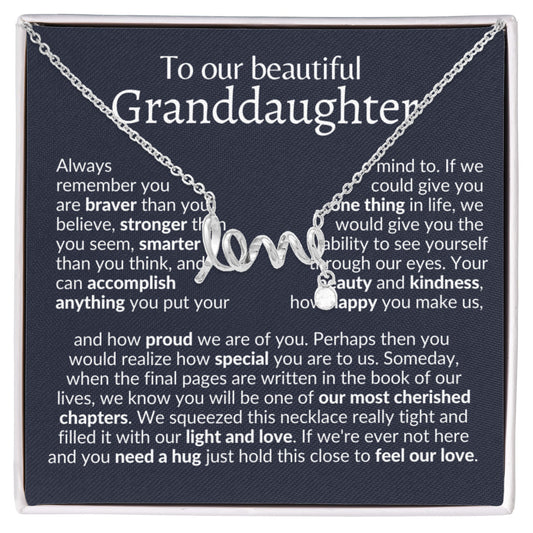 To our granddaughter necklace | gift from grandparents