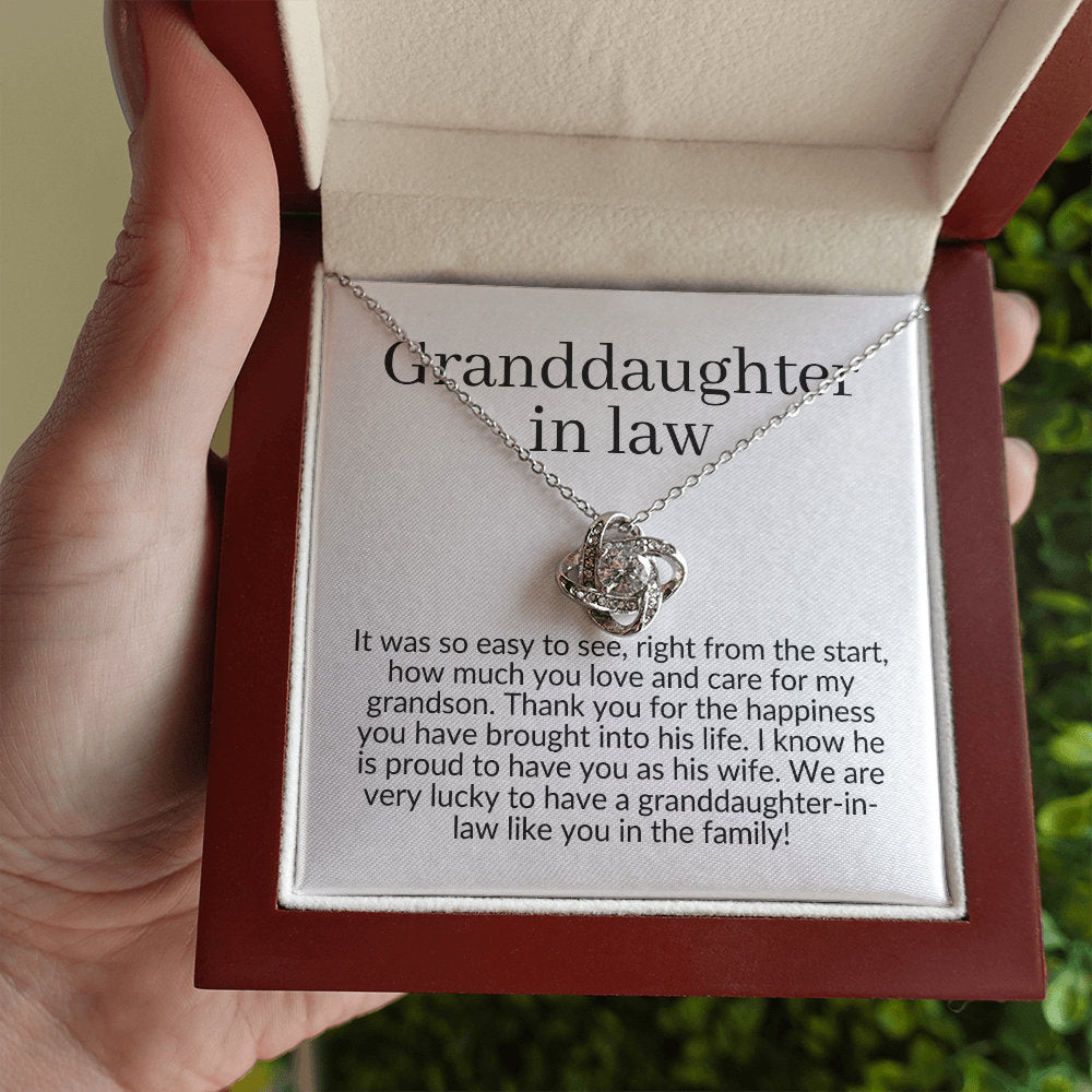 Granddaughter in law necklace, wedding gift for granddaughter in law, granddaughter-in-law gift from grandma in law, granddaughter jewelry