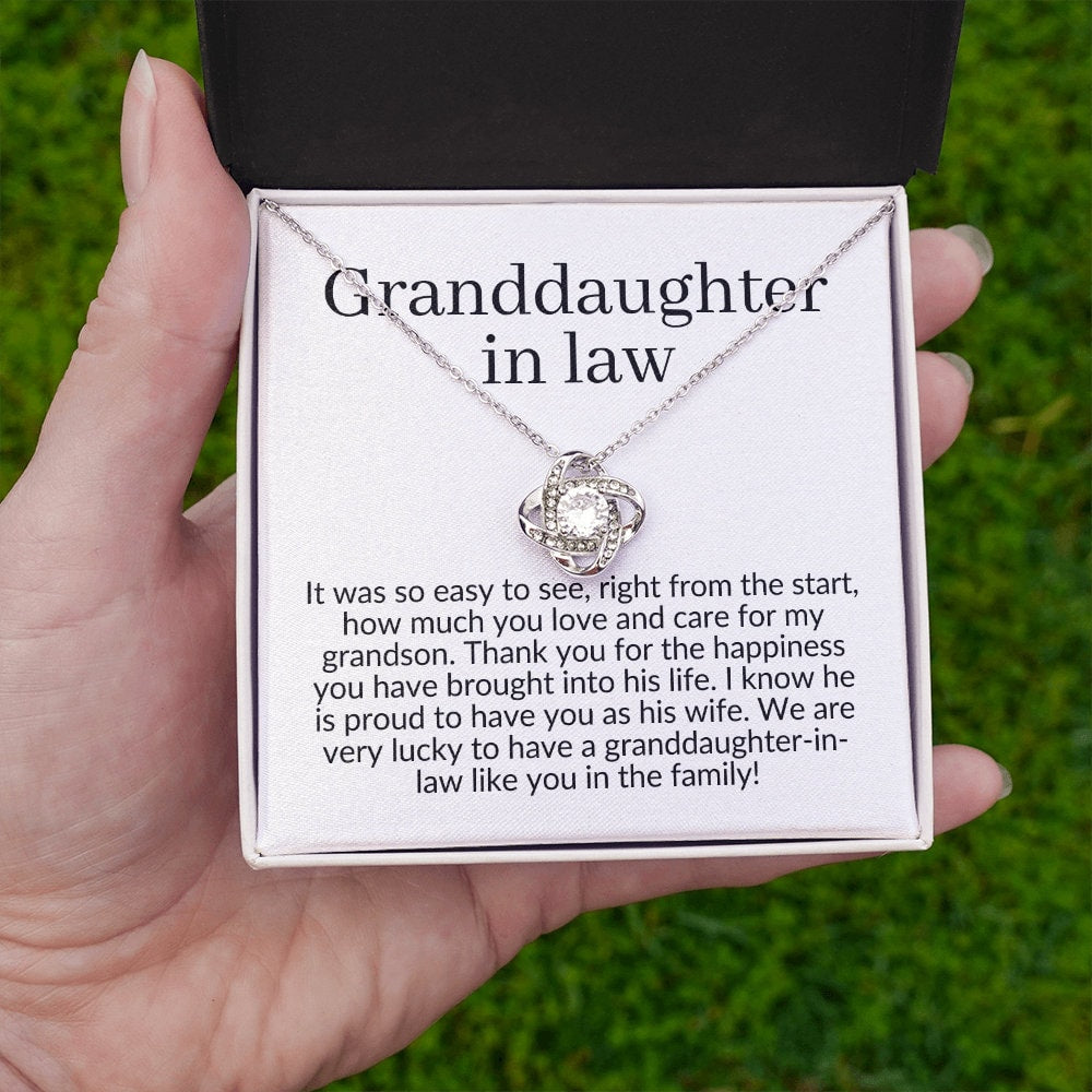 Granddaughter in law necklace, wedding gift for granddaughter in law, granddaughter-in-law gift from grandma in law, granddaughter jewelry