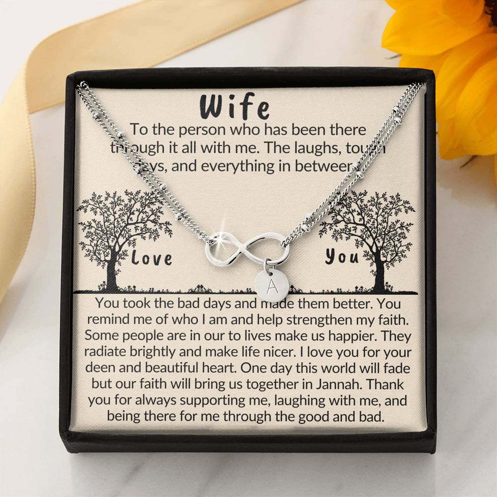 Gift for Muslim Wife | Bracelet with islamic quote about love and life