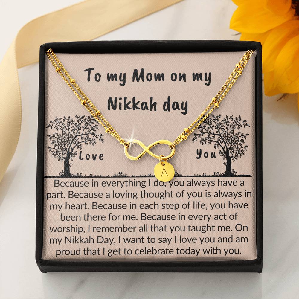 Gift for mom on Nikkah day | Bracelet with muslim quotes on love
