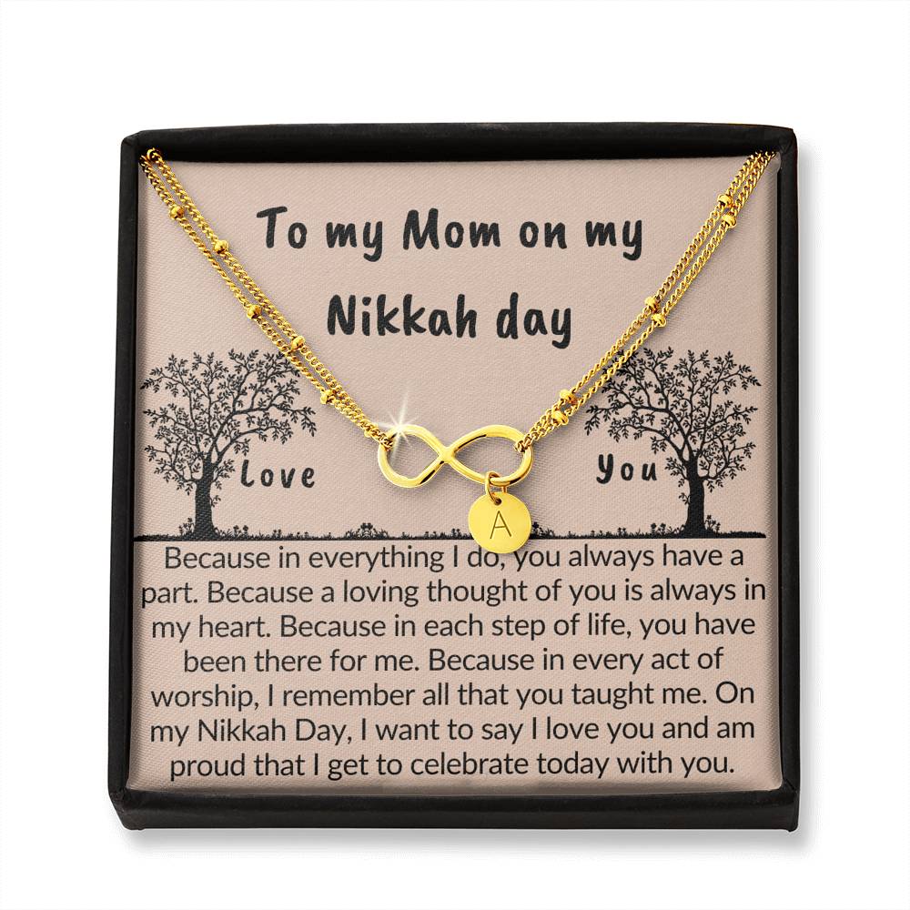 Gift for mom on Nikkah day | Bracelet with muslim quotes on love