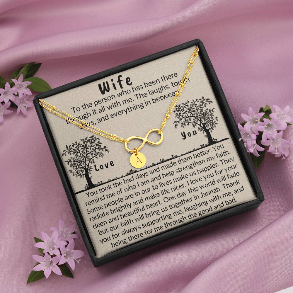 Gift for Muslim Wife | Bracelet with islamic quote about love and life